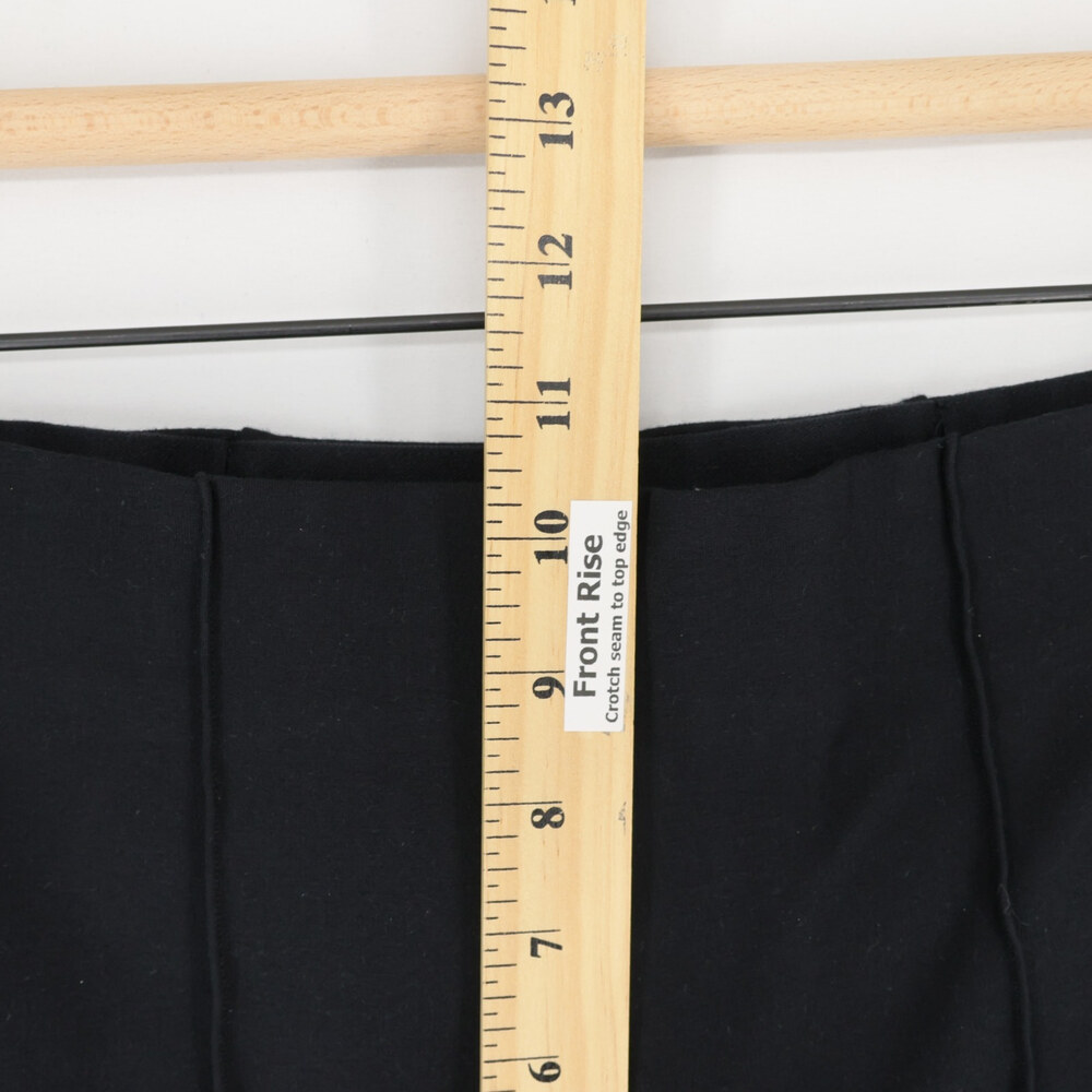 Spanx Perfect Fit Ponte Flare Pants Womens M Black Pintuck High Rise Pull On - Picture 6 of 12